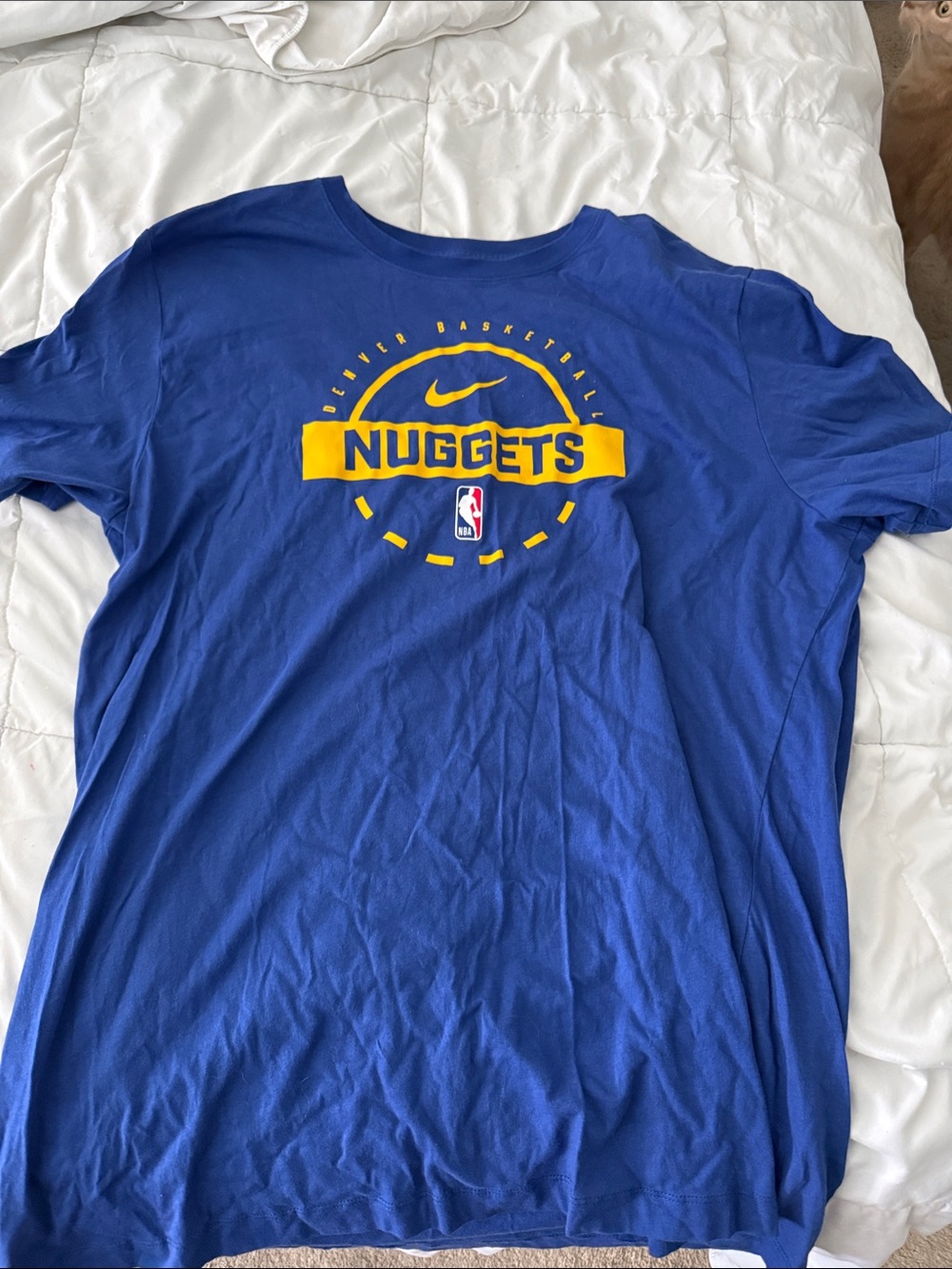 Nike Blue & Yellow Nuggets Graphic Tee